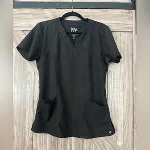 Barco One Black Medium Women’s Scrub Top.